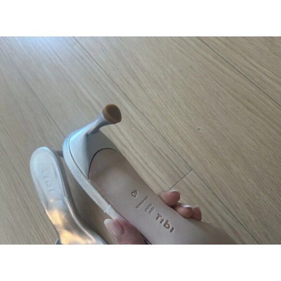 Tibi Jim Nappa Silver Sandal Size 40 US 9.5 - Picture 8 of 11